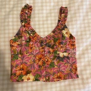 Zara Flower Crop Top